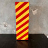 Candy Striped Wood Pedestal Signed By Harry Burger 1967