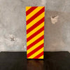 Candy Striped Wood Pedestal Signed By Harry Burger 1967