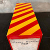 Candy Striped Wood Pedestal Signed By Harry Burger 1967