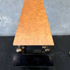 Pyramid Wood & Brass Box Sculpture By Harry Burger