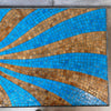 Mid Century Modern Mosaic Tiled Top Coffee Table By Harry Burger