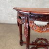 Antique Half Moon Console Table