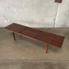 Mid Century Modern Style Slat Bench