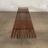 Mid Century Modern Style Slat Bench