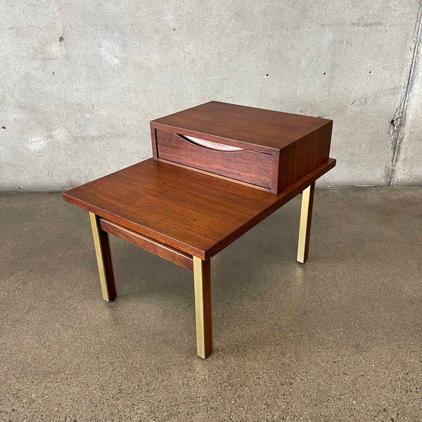 Mid Century Modern Walnut Side Table by American of Martiasville