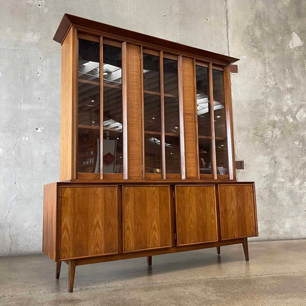 Mid Century Modern Walnut Hutch