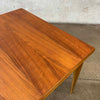 Mid Century Modern Flip Top Teak Dining Table by Vetlanda