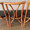 Mid Century Bamboo Table & Set of 4 Chairs