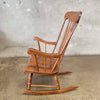 Mid Century Vintage Wood Rocking Chair