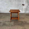 Antique Oak Plantstand Table