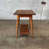 Antique Oak Plantstand Table