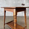 Antique Oak Plantstand Table