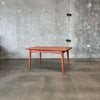 Mid Century Modern Teak Hidden Leaf  Dining Table by Svend Age Madsen