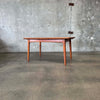 Mid Century Modern Teak Hidden Leaf  Dining Table by Svend Age Madsen