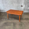 Mid Century Modern Teak Hidden Leaf  Dining Table by Svend Age Madsen