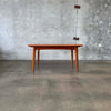 Mid Century Modern Teak Hidden Leaf  Dining Table by Svend Age Madsen