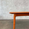 Mid Century Modern Teak Hidden Leaf  Dining Table by Svend Age Madsen