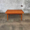 Mid Century Modern Teak Hidden Leaf  Dining Table by Svend Age Madsen