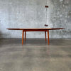 Mid Century Modern Teak Hidden Leaf  Dining Table by Svend Age Madsen