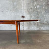 Mid Century Modern Teak Hidden Leaf  Dining Table by Svend Age Madsen