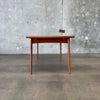 Mid Century Modern Teak Hidden Leaf  Dining Table by Svend Age Madsen