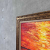 Vintage Signed Sunset Painting