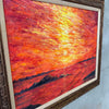 Vintage Signed Sunset Painting