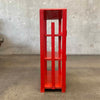 Mid Century Firetruck Red Bookcase