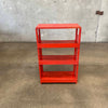 Mid Century Firetruck Red Bookcase