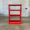 Mid Century Firetruck Red Bookcase