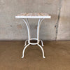 French Iron Tile Top Side Table