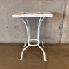 French Iron Tile Top Side Table