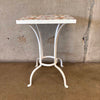 French Iron Tile Top Side Table