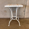 French Iron Tile Top Side Table