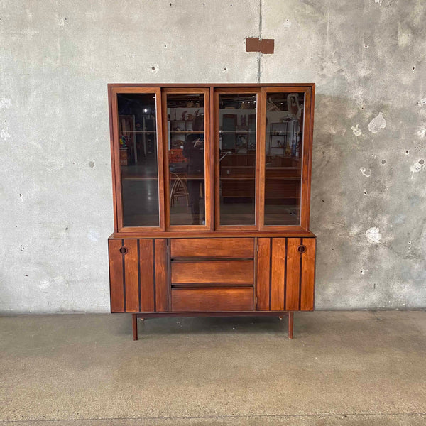 Mid Century Hutch Cabinet Credenza By Stanley