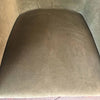 Pair Of Art Deco Brushed Velvet Club Chairs With Wood Claw Feet