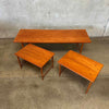 Danish Teak Coffee & Nesting Tables By Marius For Gunnar Schwartz