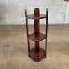 Antique Arts & Crafts Corner Shelf / Plant Stand