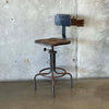 Vintage Metal Industrial Stool