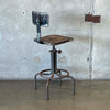 Vintage Metal Industrial Stool