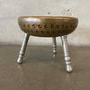 Vintage Tehran Brass Three Legged Foot Warmer Stool