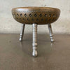 Vintage Tehran Brass Three Legged Foot Warmer Stool