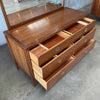 Mid Century Modern Drexel Low Boy Dresser w/ Mirror Counterpoint By John VanKoert