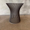 Knoll Side Table By Warren Planter - Bronze Finish & Glass Top