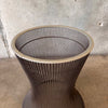 Knoll Side Table By Warren Planter - Bronze Finish & Glass Top