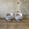 Pair of Milo Baughman Swivel Lounge Chairs For Thayer Coggin