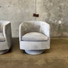 Pair of Milo Baughman Swivel Lounge Chairs For Thayer Coggin