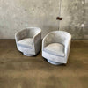 Pair of Milo Baughman Swivel Lounge Chairs For Thayer Coggin