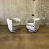 Pair of Milo Baughman Swivel Lounge Chairs For Thayer Coggin