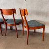 Mid Centuy Modern Drexel Declaration Walnut Dining Chairs